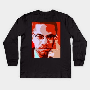 malcolm x Kids Long Sleeve T-Shirt